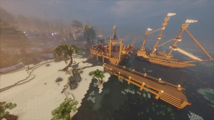 Paysage du Spawn Citadelle RoyalSky - vue 3