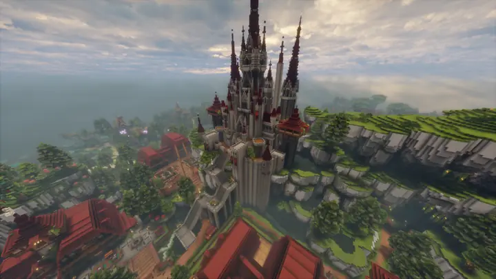 Paysage du Spawn Citadelle RoyalSky - vue 4