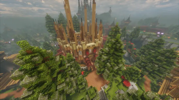 Paysage du Spawn Citadelle RoyalSky - vue 5