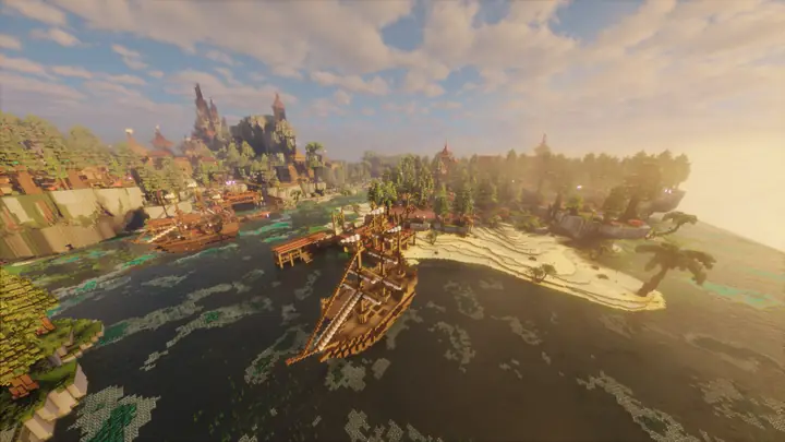 Paysage du Spawn Citadelle RoyalSky - vue 6