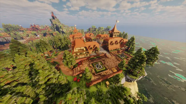 Paysage du Spawn Citadelle RoyalSky - vue 7