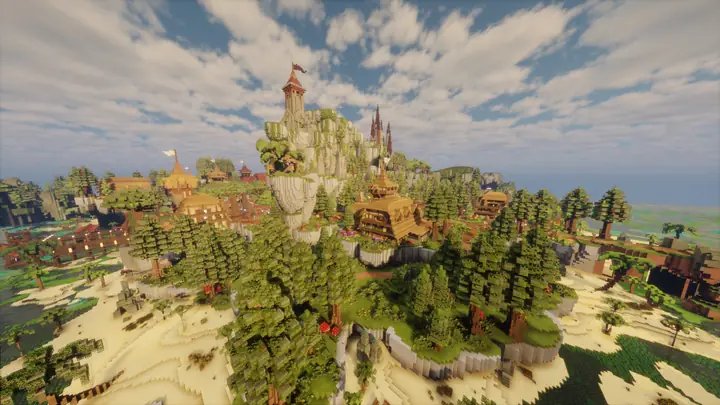 Paysage du Spawn Citadelle RoyalSky - vue 9