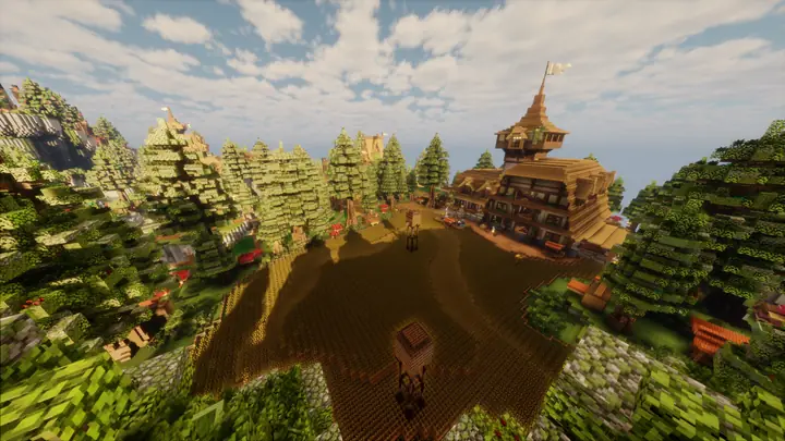 Paysage du Spawn Citadelle RoyalSky - vue 12